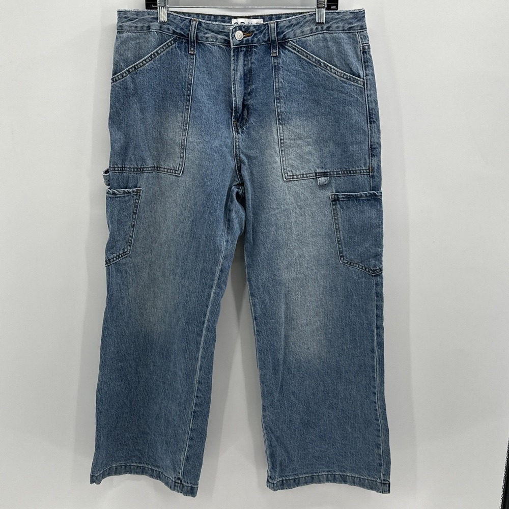 SONG Jeans Womens Size 15/32 (34x29 Actual) Carpenter‎ Mega Wide Skater Boho